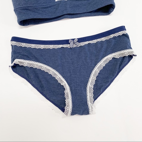 Tommy Hilfiger Longline Bra/Panty Set Heather Blue - Picture 6 of 15